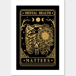 Mental health matters Shirt, Skeleton Tarot Card Shirt, Tarot flower skull shirt, Flower Skull Shirt, Tarot Card Lover Shirt, Skeleton Posters and Art